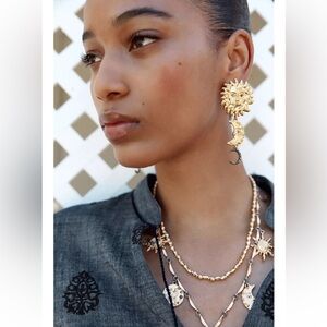Zara sun & moon earrings